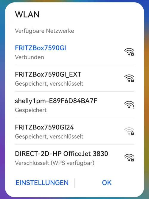 Suchen nach dem WiFi-Netzwerk auf einem Android-Gerät
