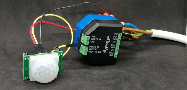 PIR Sensor HC-SR501 am Shelly Plus AddOn