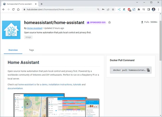 Home-Assistant Container im Docker Repository