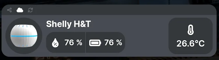 Shelly H&T erfolgreich eingerichtet