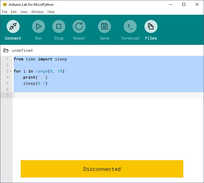 Arduino Lab für MicroPython
