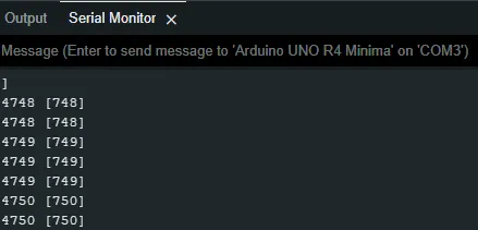 Ausgabe mit der Berechnung über Modulo