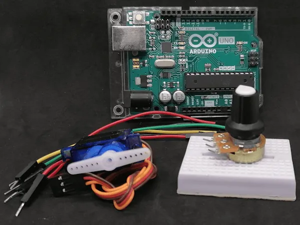 Bauteile zum Aufbau der Schaltung am Arduino UNO R3