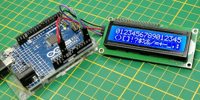 Zahlen und Sonderzeichen auf einem LCD-Display