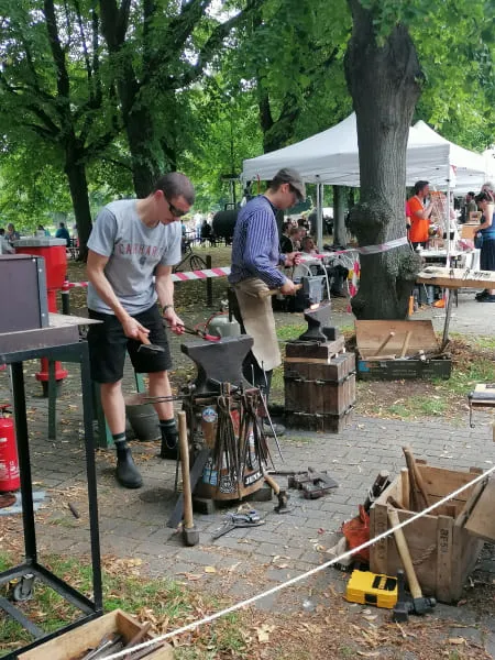 Schmiedekunst auf der Maker Faire Hannover 2023