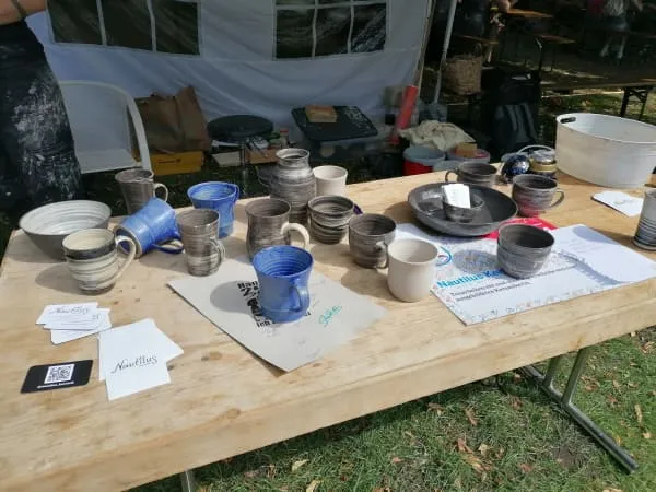 Töpferei mit einem Workshop