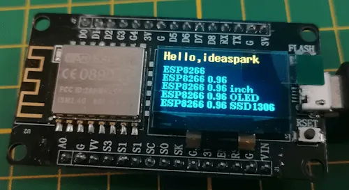 Beispielprogramm auf dem ESP8266 mit OLED Display von Ideaspark
