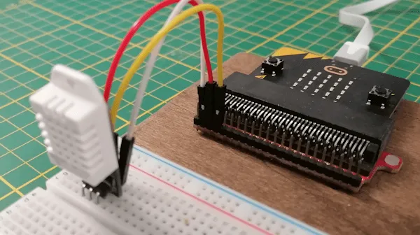 Schaltung - BBC micro:bit mit DHT22 Sensor