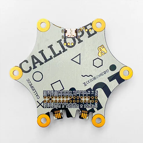 Rückseite des Calliope Mini 3