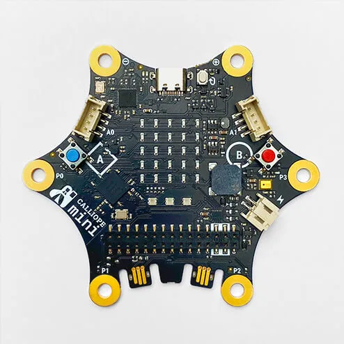 Vorderseite des Calliope Mini 3