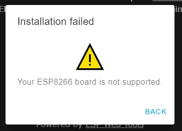 Wemos D1 Mini mit ESP8266 wird nicht unterstützt