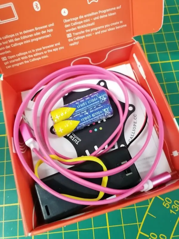 Lieferumfang zum Calliope Mini 3