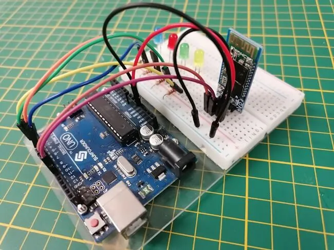 Schaltung - Arduino UNO R3 mit Bluetooth Modul HC-06