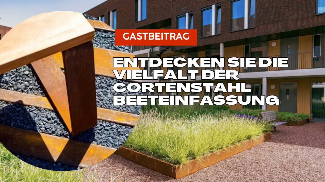 Cortenstahl Beeteinfassung