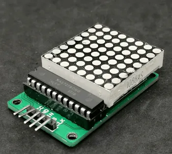 8x8 LED Matrix mit MAX7219 Treiberchip