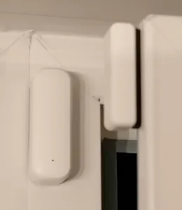 WiFi Door Window Sensor verbaut - Terrassentür geöffnet