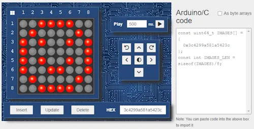 LED Matrix Editor von Xantorohara