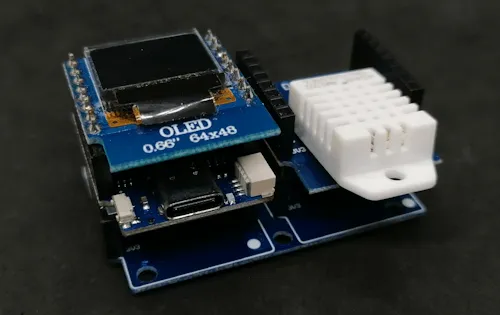 Wemos D1 Mini mit OLED Display & DHT22 Sensor