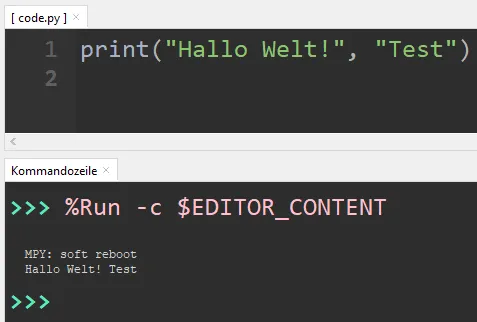 MicroPython - Befehl