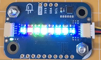 gesetzte Farben an dem 8fach LED Modul