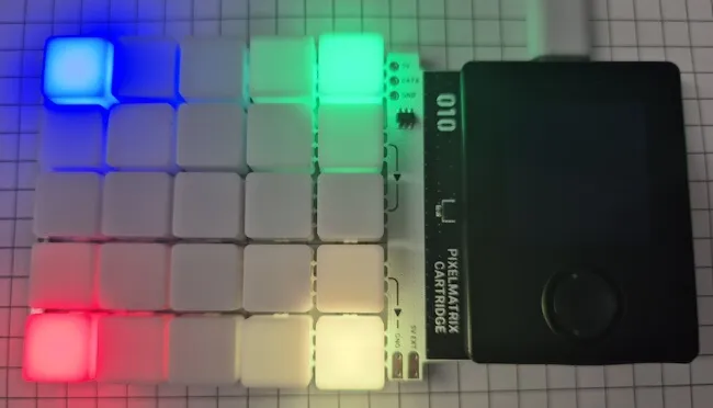 Pixelmatrix Combo mit aktivierten NeoPixel