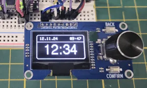 Display für eine Timer-Schaltung mit RTC am Arduino
