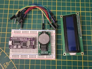 Bauteile für die Schaltung - RTC DS1302 am Mikrocontroller