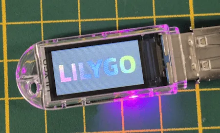 Logo - LilyGo auf dem LilyGo T-Dongle S3