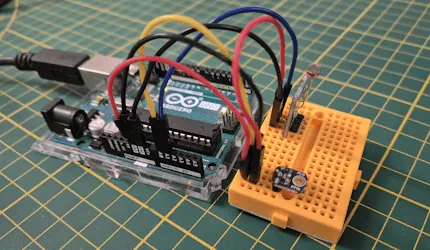 Schaltung - Fotowiderstand und ALS-PT19 am Arduino