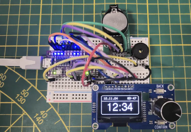 Timer-Schaltung am Arduino mit OLED-Display und RTC DS1302