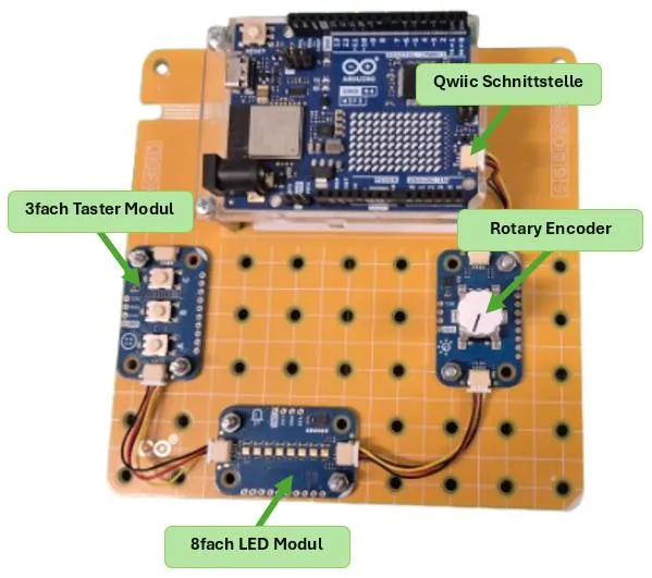 Schaltung mit dem Arduino Plug and Make Kit