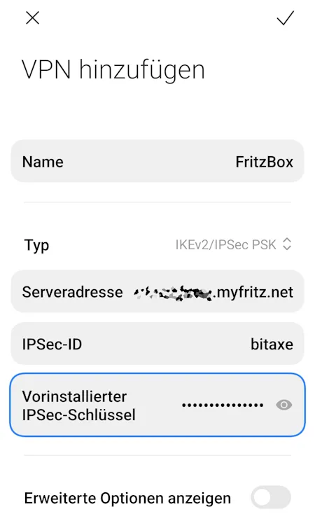 VPN-Einstellungen