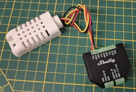 Shelly AddOn mit DHT22 Sensor