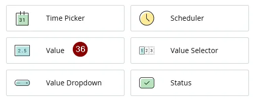 Blöcke für das Dashboard in der Arduino Cloud
