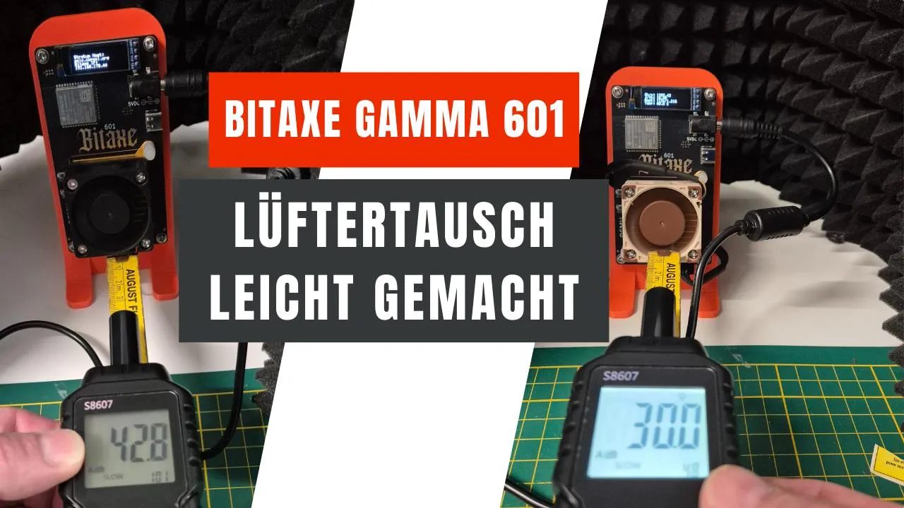Bitaxe Gamma 601 - Lüfter tauschen