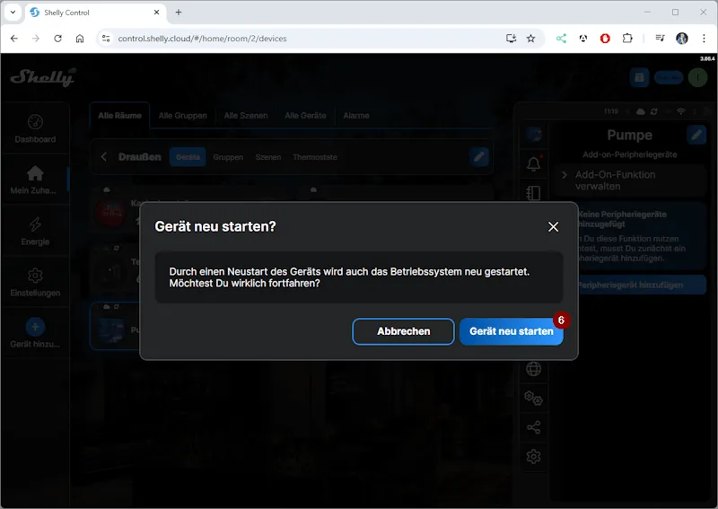 Shelly + Schwimmschalter - Step3