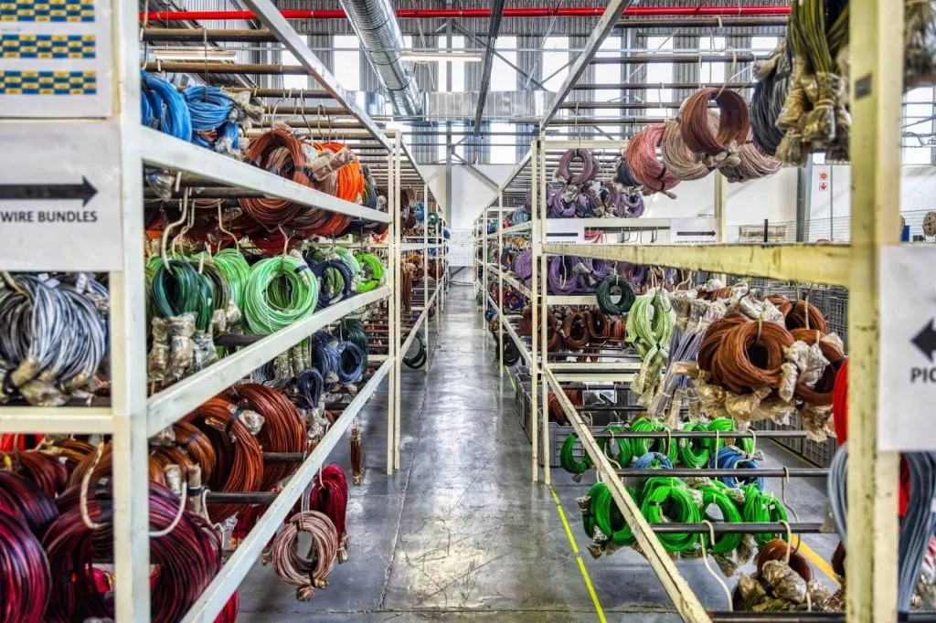 A wiring harness factory