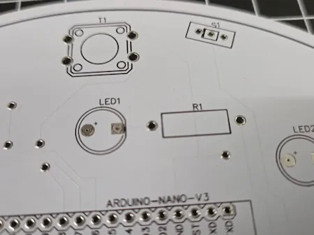 Fehler auf dem Footprint der Platine