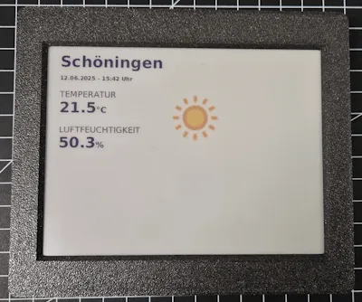 Inkplate 6Inch ePaperDisplay - aktuelle Wetterdaten