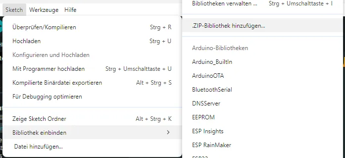 Unterstützte weitere Boards