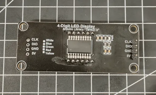 4-digit LED Display Rückseite