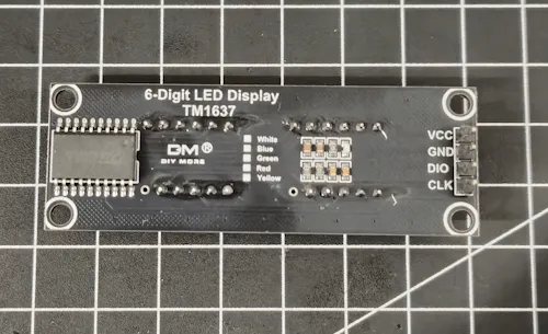 6-digit LED Display Rückseite