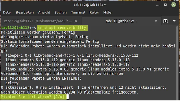 Linux Mint - remove brltty