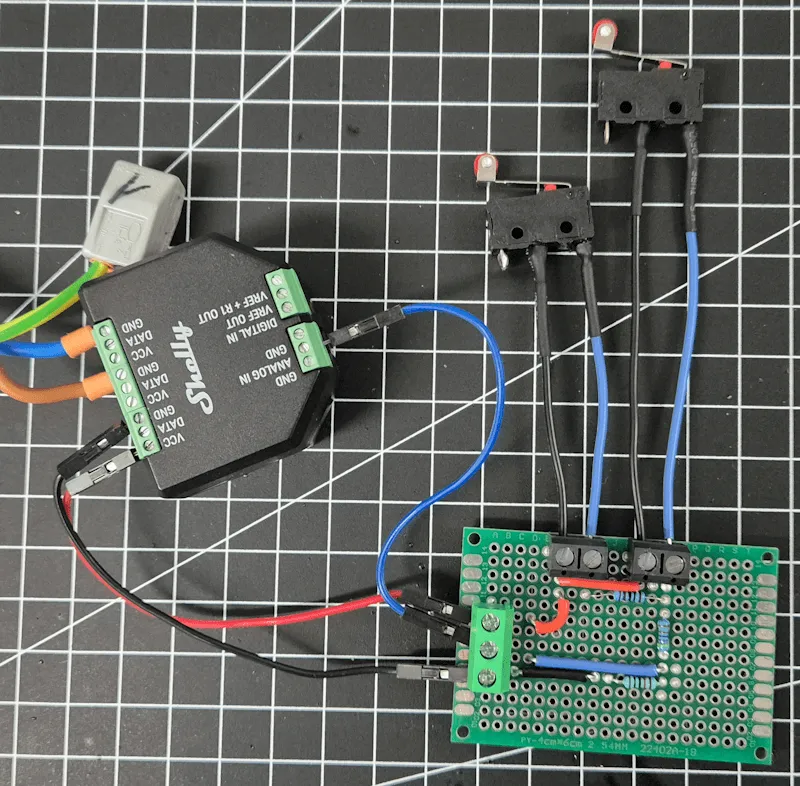 Schaltung - Shelly 2PM mit AddOn und zwei Rolltaster am AnalogIN