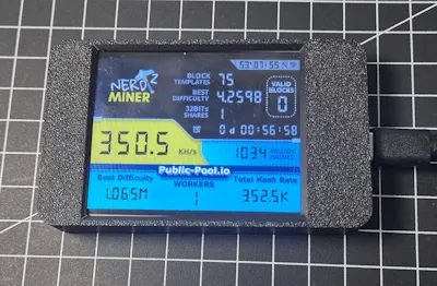 NerdMiner mit 350kH/s