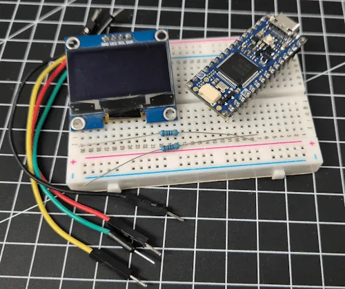Bauteile - Arduino Nano R4 - OLED Display via I2C anschliessen