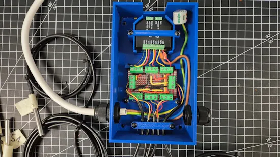 Gehäuse für Shelly mit AddOn und 5 DS18B20 Sensoren 2