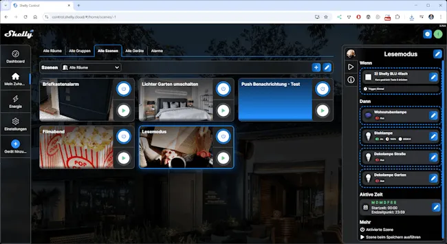 Shelly Control - Szene - Lesemodus