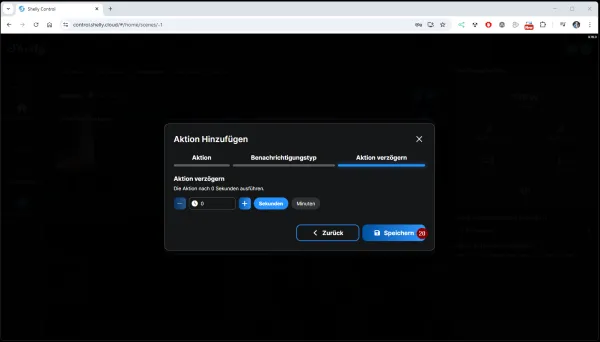 Shelly Push Benachrichtigung - Szene - Step11