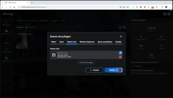 Shelly Push Benachrichtigung - Szene - Step13